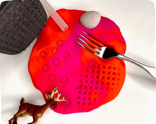 Playdough Prints: A Sensory Guessing Game for Kids